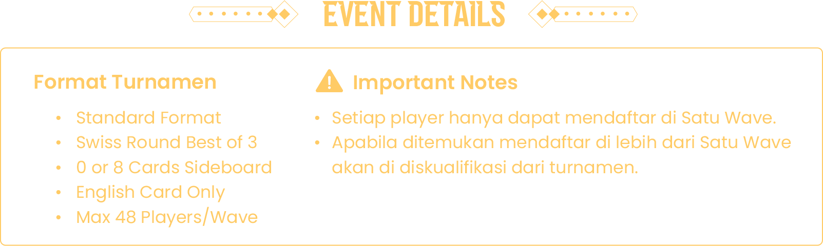 Detail teknis turnamen Riftbound TCG